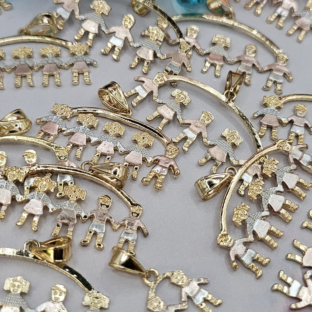 Kids pendants Gold-plated 3-colors 18k